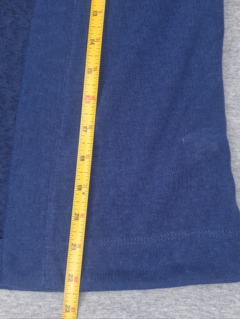Notations Half Sleeve Navy Open Front Cardigan Lightweight Transitional Petite L - Picture 5 of 13